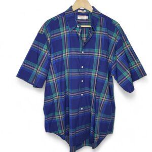 Abercrombie & Fitch Shirt Men's Y2K Button Down Collar Relaxed Fit Preppy Plaid